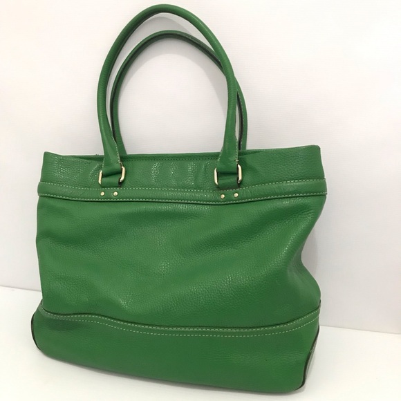 Kate Spade Green Leather Tote Bag - Picture 3 of 11